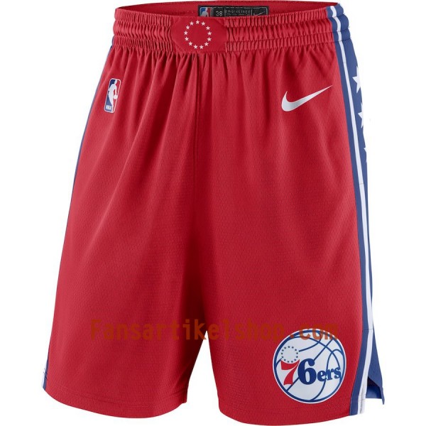 NBA Philadelphia 76ers Herren Shorts Rot 2018-19 Nike Swingman NBA Philadelphia 76ers Herren Shorts Rot 2018-19 Nike Swingman
